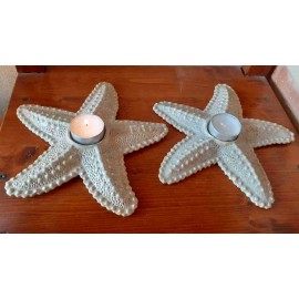Terrissa cerámica- Porta velas estrella de mar