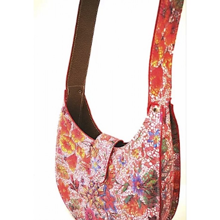 SG1964 - Bolso tipo hobo bag (estampado floral)