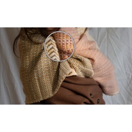 PHOLCIDAE - Chal de abrigo de lana de merino tejido a mano